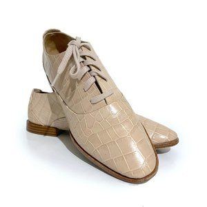 Alexander Wang Croc Leather Ingrid Oxford Shoes